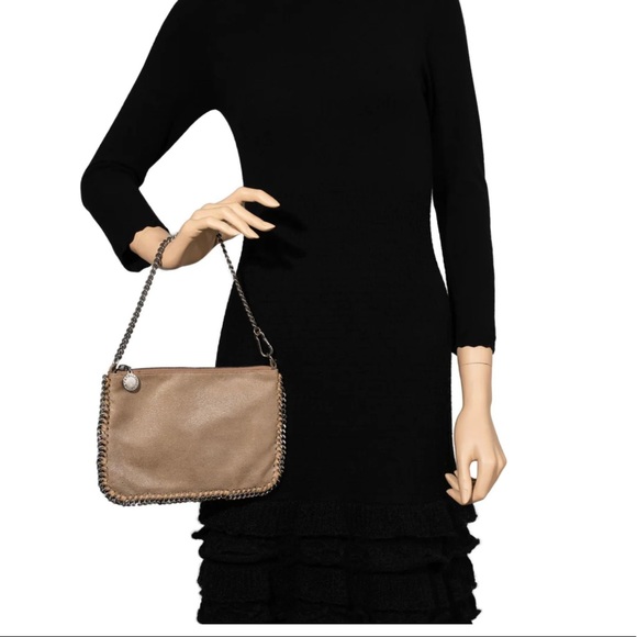 Stella McCartney Falabella Pouchette Bag Yellow Vegan Leather NEW - Picture 11 of 16